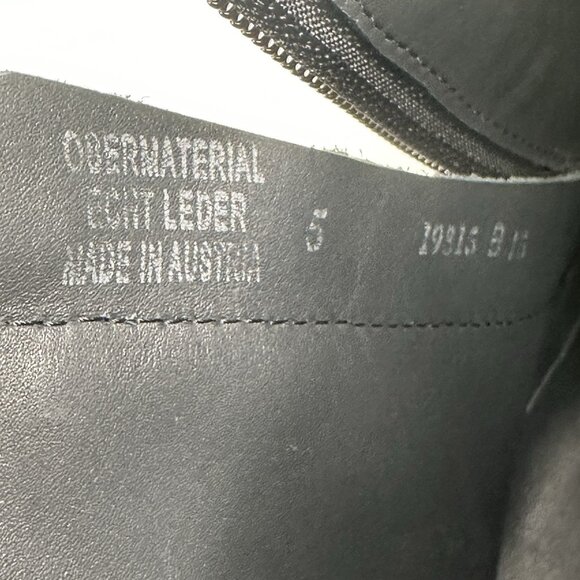 Paul Green West Bootie Black Leather Womens UK 5/US 7.5 Moto-Biker New $499 - Picture 9 of 11